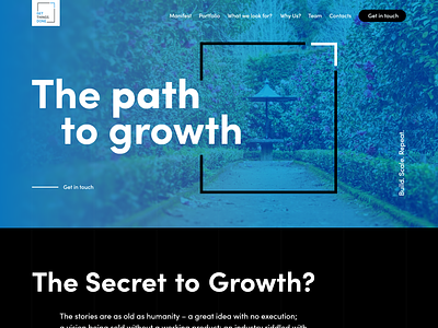 The path to growth - VC Site adobexd animation app code css design illustration logo ui ux