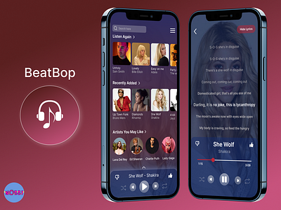 Music Player Application logo ui