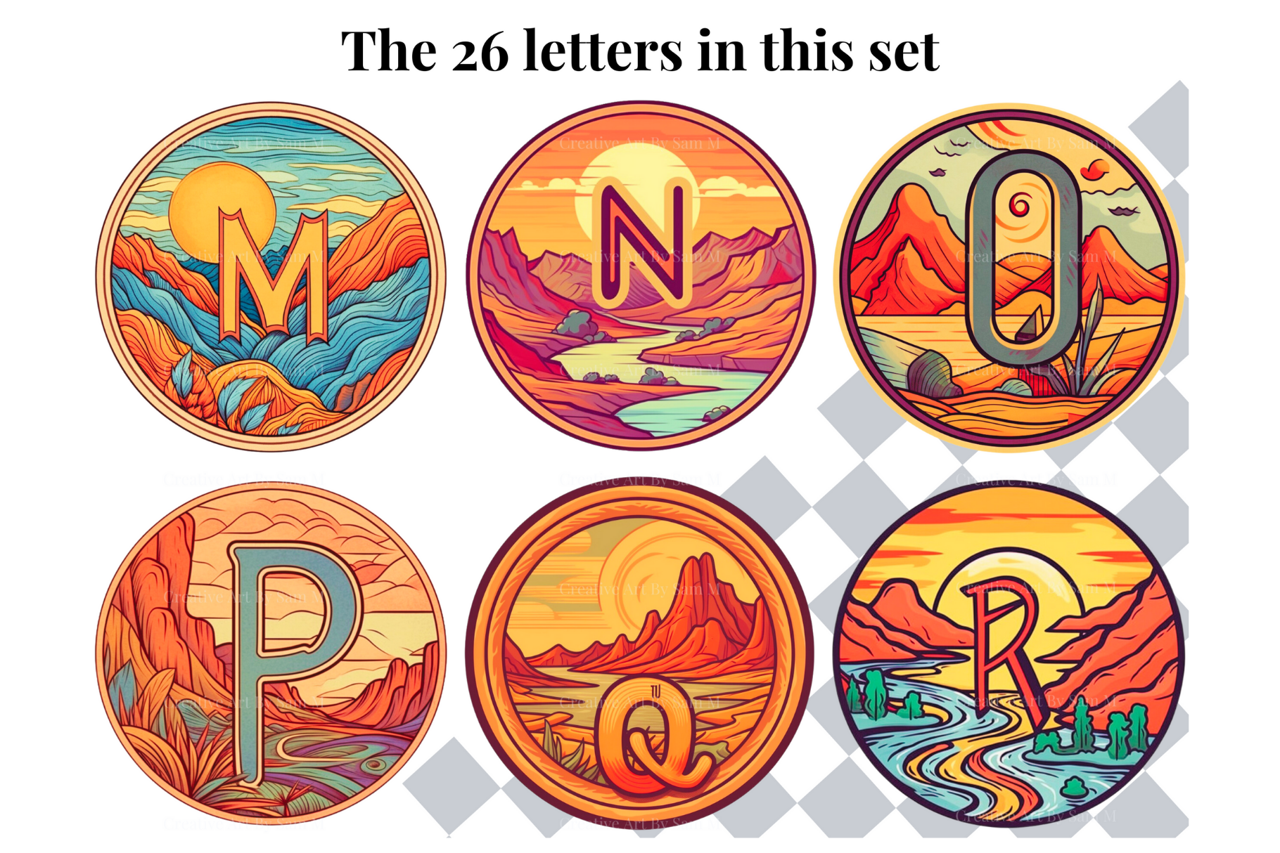 Set of 26 A to Z Alphabet Letters - Vintage Postage Stamp Theme by  Samantha-Anne Meyer on Dribbble