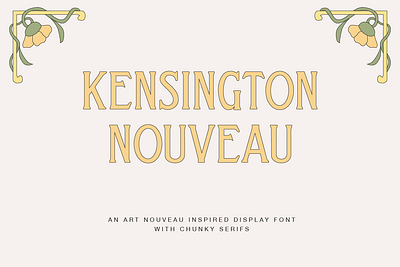 Kensington Nouveau design typography
