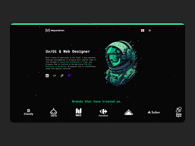 Dark web design design figma graphic design ui ux