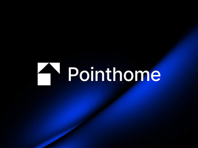 Pointhome - Logo Design brand identity branding home house identity logo logotype minimal modern modern logo p letter property real estate rent residence room startup symbol visual identity