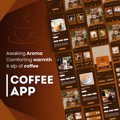 Coffee delivery app design app appdesign graphic design typography ui uiux user experience user interface ux webdesign