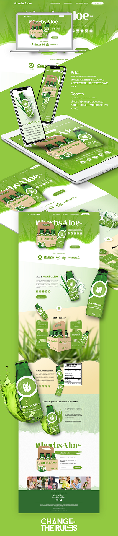 HerbsAloeTM. Responsive Web Design bootsrap design responsive web design ui ux