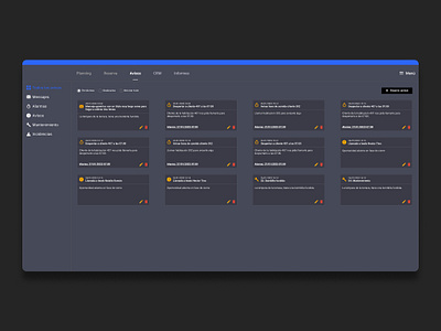 Notifications desktop app - dark mode app design figma ui ux