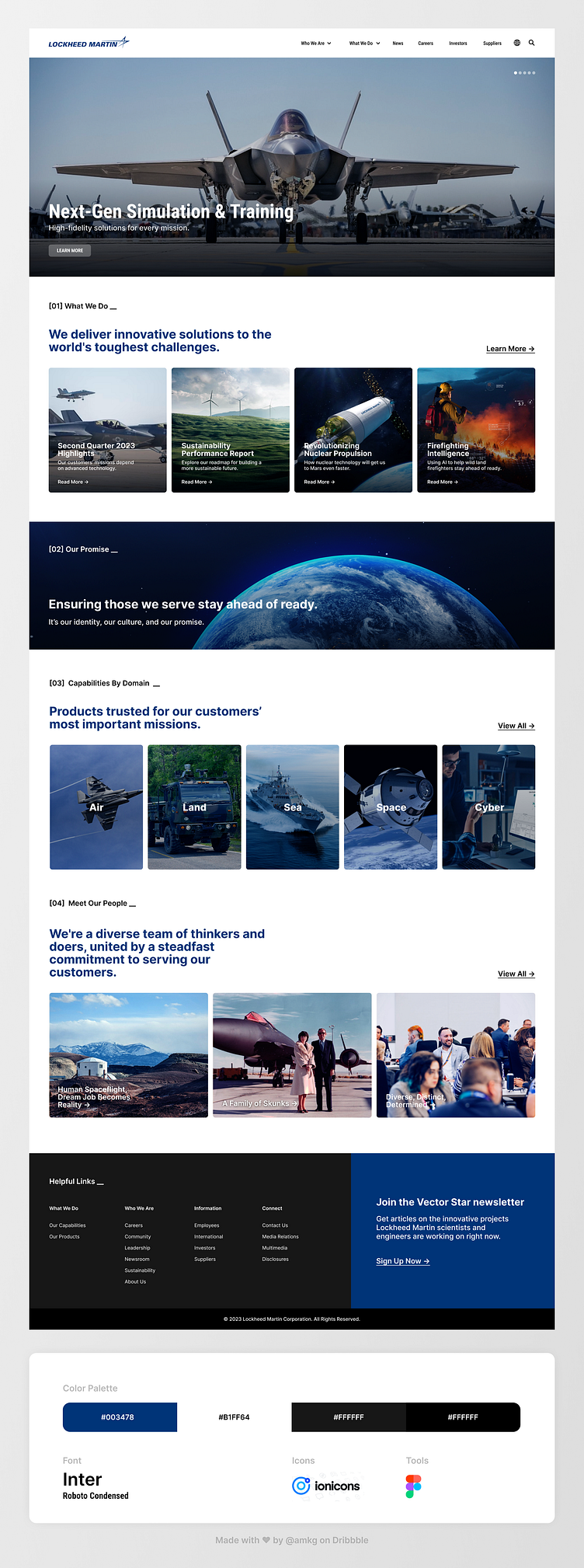 Lockheed Martin Redesign — Responsive Website Desktop & Mobile by ...