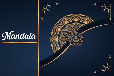 Luxury Golden Mandala Vector Illustration Background ethnic background