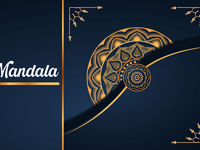 Luxury Golden Mandala Vector Illustration Background ethnic background