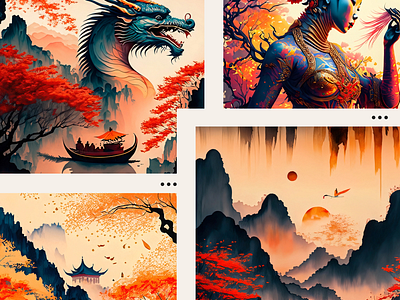 Chinese Ink Style Theme Wallpaper design digital art graphic design illustration mobile phone wallpaper phone wallpaper