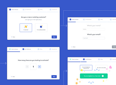 📱 Simplifying Telecom Onboarding 🌐 connectthrouighdesign designinspiration dribbbledesigners onboarding userexperience uxjourney
