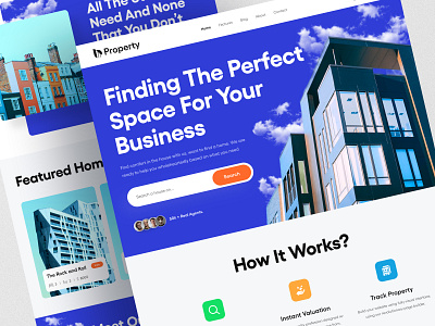 Real Estate Landing Page - Property colorful web real estate realestate web website