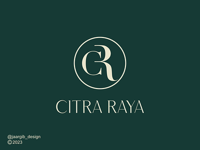 Citra Raya CR monogram logo beauty brand branding c cosmetics design fashion illustration lettering logo luxury medspa monogram r salon spa vector