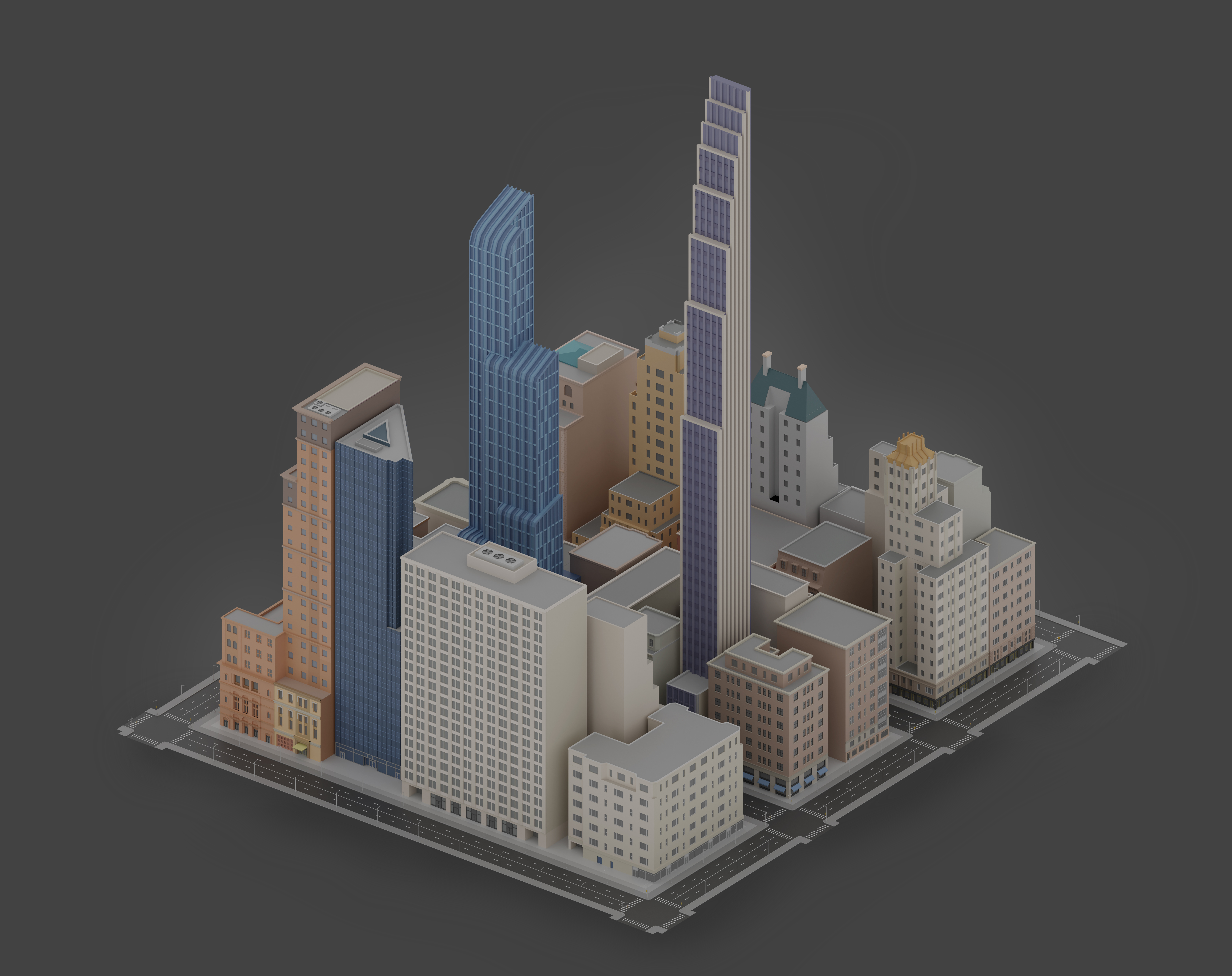 Example of Make 3D Lowpoly Design