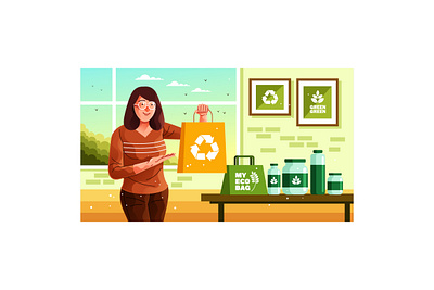 Eco Friendly Products Illustration resources