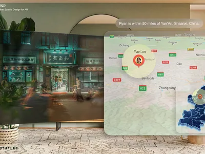 Daily UI 020: Location Tracker app ardesign arvr dailyui dailyui020 design designinspo product design ui ux visionpro