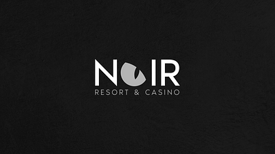 Noir Resort & Casino black brand branding casino cat eye graphic design illustration logo luxury resort