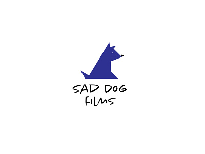 Sad Dog Films blue brand brand design brand identity branding concept custom brand custom design dog films logo logo design sad dog visual identity