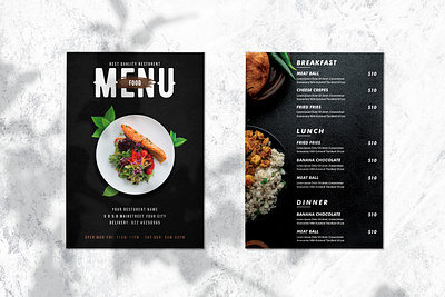 Corporate Menu Design designs, themes, templates and downloadable ...