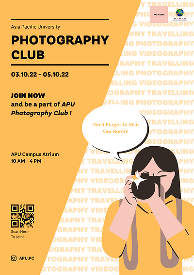 Club Recruitment Poster canva design graphic design illustration poster