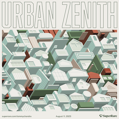 Urban Zenith architecture building design digital editorial eth house icon illustration isometric minimal nft superrare ui vector