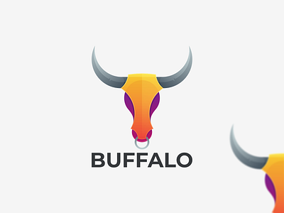 BUFFALO branding buffalo coloring buffalo coloring design buffalo design graphic buffalo icon buffalo logo design icon logo