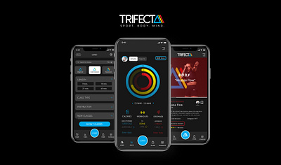 Trifecta Strong App animation app design design fitness app graphic design meditation app mobile app ui ux video editing workout
