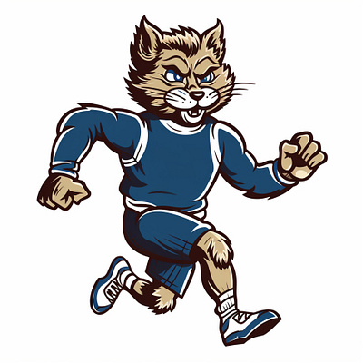 Wildcats Mascot animal athletics college design design identity illustration retro sports teams vintage vintage logo vintage mascot wildcats