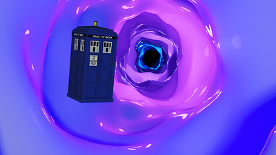 TARDIS 3d design graphic design illustration