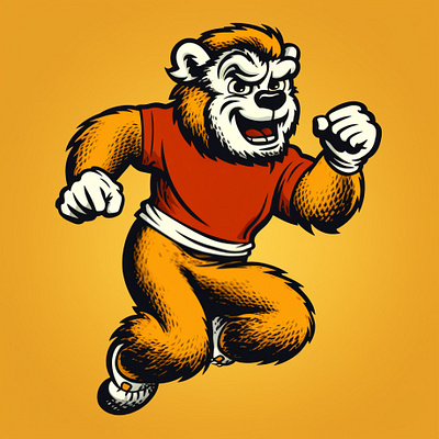 Orangeman Mascot athletics design identity illustration retro school mascot sports teams vintage