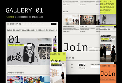 Gallery 01 | A stylish art gallery template for Framer art art gallery artists framer template website template