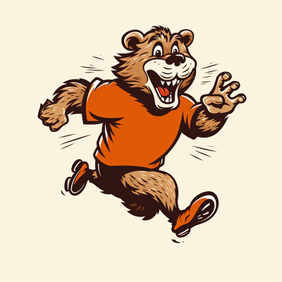 Beavers Mascot animal athletics college logo design identity illustration retro school mascot sports sports design teams vintage vintage mascot