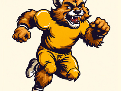 Wolverine Mascot by Norton Sound Creative on Dribbble