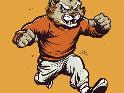 Lynx Mascot animal athletics design identity illustration lynx lynx mascot retro sports sports mascot teams vintage