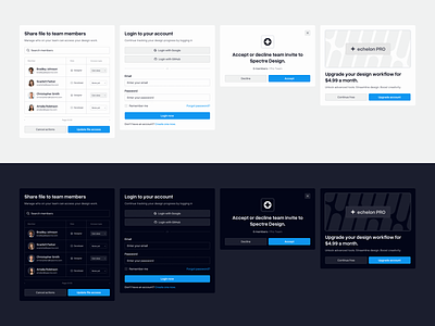 Echelon UI Components app branding component dark dark mode design font graphic design hero illustration landing page light light mode logo mockup typography ui ui component ux vector