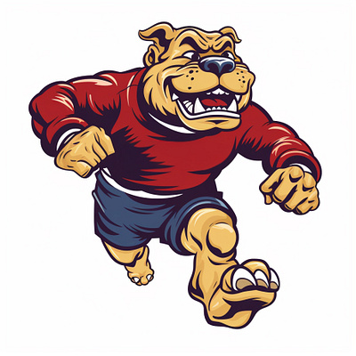 Bulldogs Mascot animal athletics bulldogs bulldogs mascot design identity illustration retro sports sports design team logo teams vintage