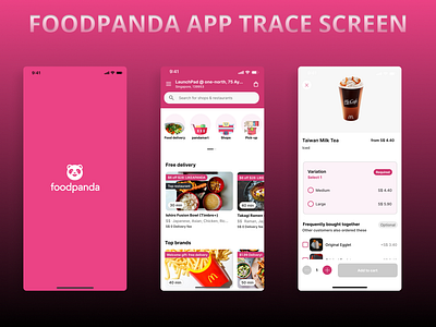 Food Panda IOS App Redesign branding design inspiration ios mobile app recreate screen ui
