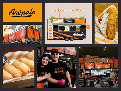 Arepale arepa branding chile design drink font food foodtruck logo street truck venezuela