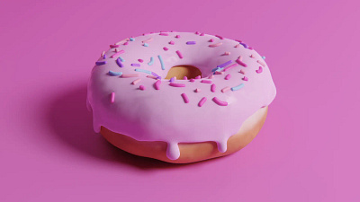 Donut 3D Modeling 3d blender
