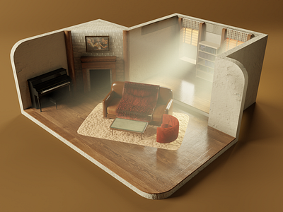 HIMYM Ted's apartment - 3D Modeling 3d blender