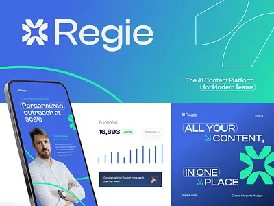 Regie - AI Content Platform animation poster