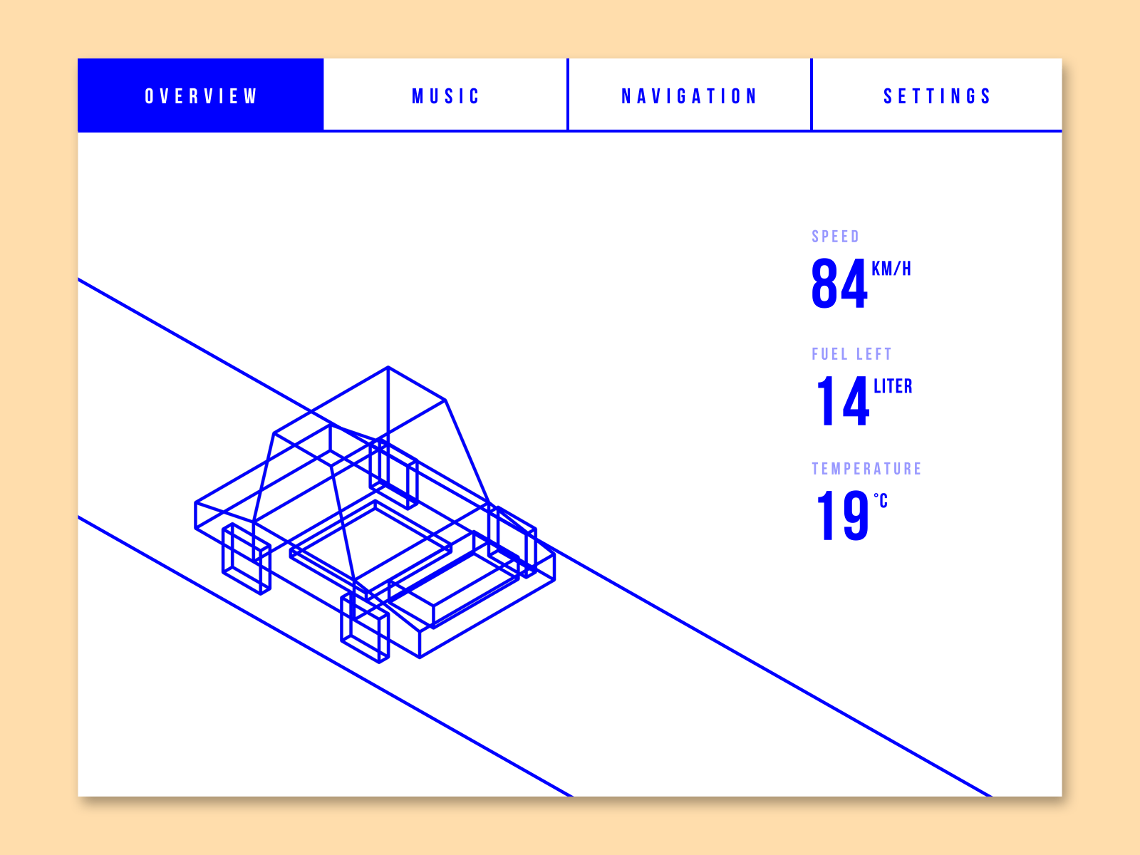 Daily UI 034 - Car interface 3d after effects car cinema4d dailyui dashboard design illustrator interface minimalism photoshop speed ui wireframe