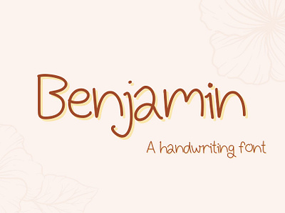 Benjamin brand branding logo calligraphy design designer font design fonts fonts design graphic design handwriting illustration lettering logo packaging fonts type ui
