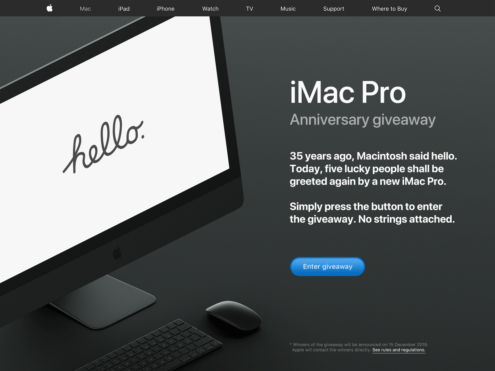 Daily UI 036 - Special offer after effects animation anniversary apple computer cursor dailyui design giveaway illustrator imac interface iphone meme photoshop prize ui