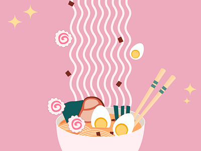 Illustrations from a Foodie - Ramen Edition branding digitalart digitaldrawing digitalillustration figma foodillustrations graphic design illustration illustrationsonfigma illustrator vectorart visualdesign