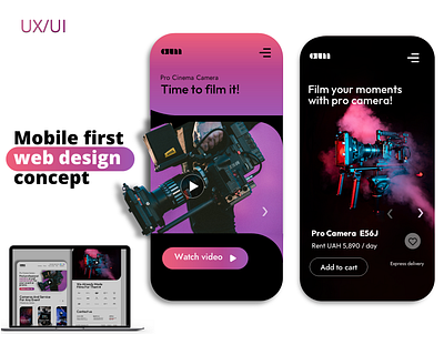 Mobile-first web design UX/UI design illustration logo ui