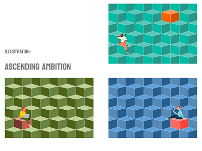 Illustration Collection: Ascending Ambition design digitalart digitaldrawing digitalillustration figma graphic design illustration