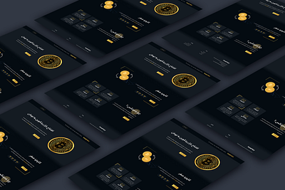 Crypto landing page btc crypto design landing ui ux web