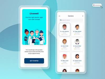 Doctor Appointment App 3d animation art branding digitaldesign flatdesign graphic design health illustration innovationsync logo medical mobile motion graphics nft product design typography ui vector webdesign