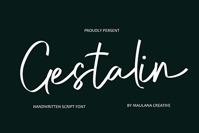 Gestalin Handwritten Script Font branding font fonts graphic design logo nostalgic