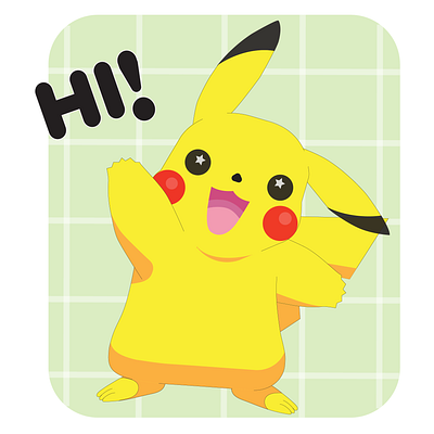 👋 Infusing a Pop of Pikachu Positivity into the Digital Canvas designspark digitaldelight dribbblehi graphic design pikachuhiart pikahimagic pixelpositivity
